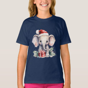 Cute Christmas Elephant T-Shirt