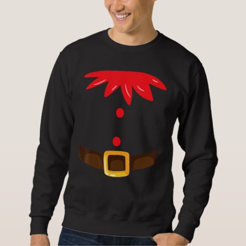 Cute Christmas Elf Costume Sweatshirt