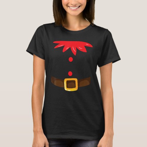 Cute Christmas Elf Costume T_Shirt