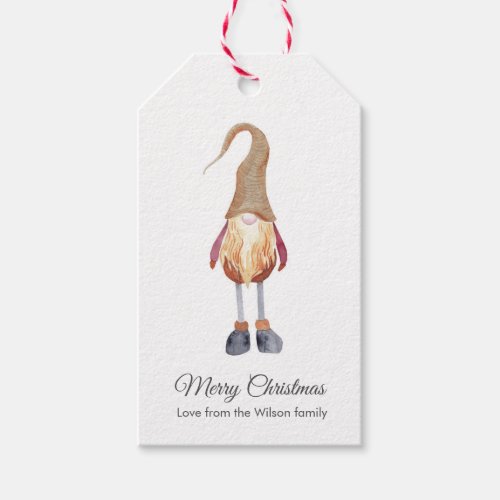 Cute Christmas Elf gift tags
