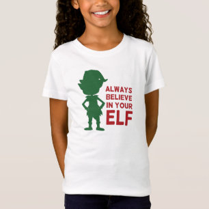 Cute Christmas Elf Holiday Themed Funny Pun T-Shirt