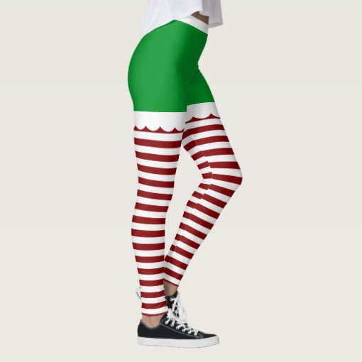 Cute Christmas Elf Leggings | Zazzle