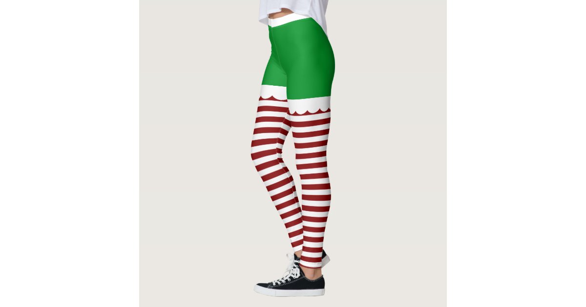 Cute Christmas Elf Leggings | Zazzle