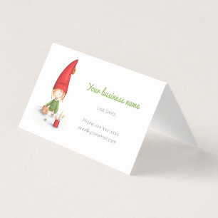 Cute Christmas Elf Toys  Business Card