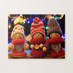 Cute Christmas Elves  Jigsaw Puzzle