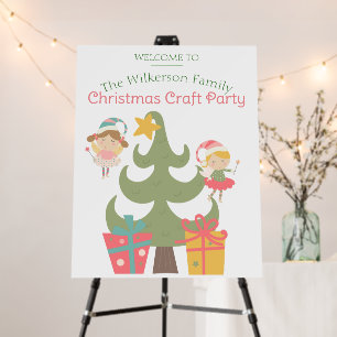 Cute Christmas Fairies Foam Board
