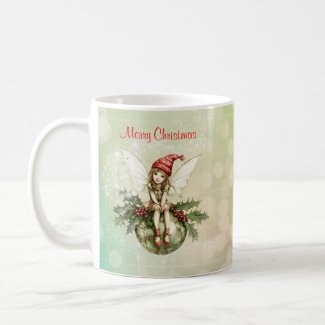 Cute Christmas Fairy on an Ornament