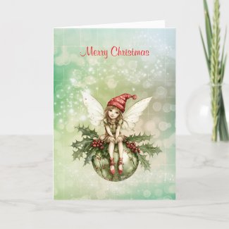Cute Christmas Fairy on an Ornament