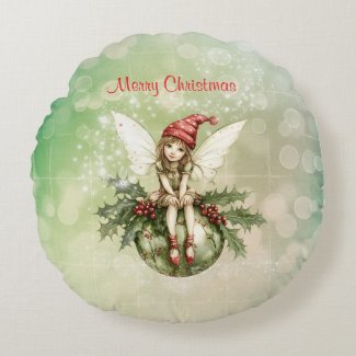 Cute Christmas Fairy on an Ornament