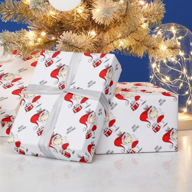 Cute Christmas Fairy Wrapping Paper (Holidays)
