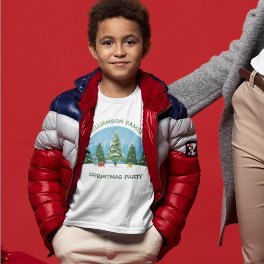 Cute Christmas Family Reunion Personalized Kids T-Shirt