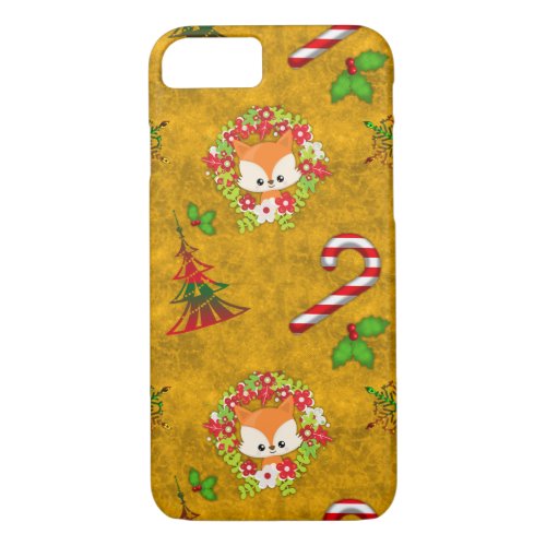 Cute Christmas Fox iPhone 87 Case