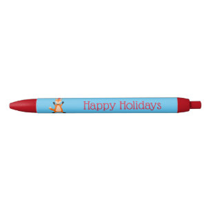 Cute Christmas Fox Custom Pen
