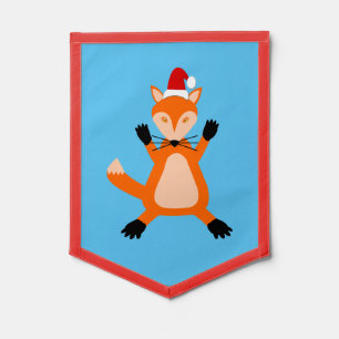 Cute Christmas Fox Pennant