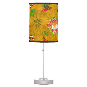 Cute Christmas Fox Table Lamp