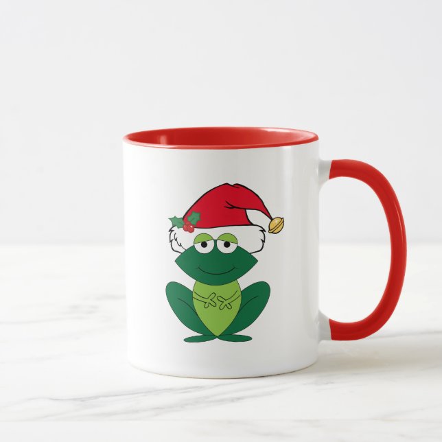Cute Christmas Frog Mug (Right)