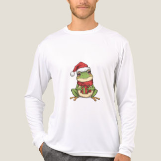 Cute Christmas Frog Sweater - Santa Frog Holding G
