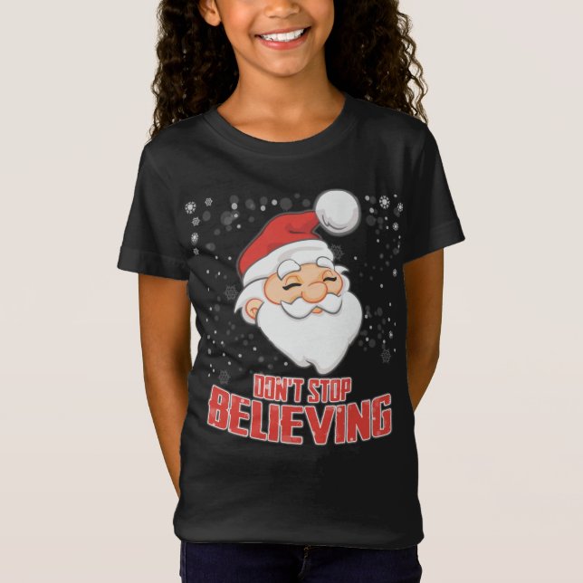 Cute Christmas - Funny Santa Snow Family Xmas Part T-Shirt (Front)