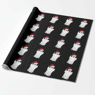Cute Christmas Ghost Wrapping Paper