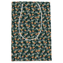 Cute Christmas Gift Bag with Festive Cats