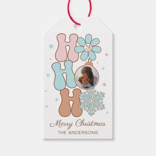 Cute Christmas Gift Tag With Custom Photo and Text