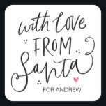 Cute Christmas Gift Tags From Santa Stickers<br><div class="desc">It's nearly Christmas! Time to plan your gift giving for the holiday season,  don't forget your personalized Christmas Stickers!

Stylish and beautiful these personalized Christmas stickers are perfect for Christmas Gift Tags or as envelope seals on your Christmas Holiday cards and so much more.</div>