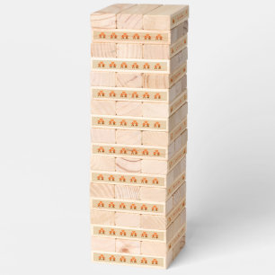 Cute Christmas Gingerbread Couple Custom Topple Tower