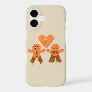 Cute Christmas Gingerbread Couple iPhone 17 Case