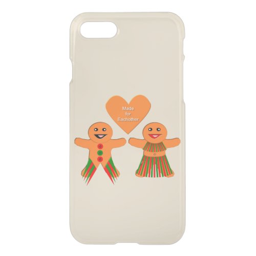 Cute Christmas Gingerbread Couple iPhone SE87 Case