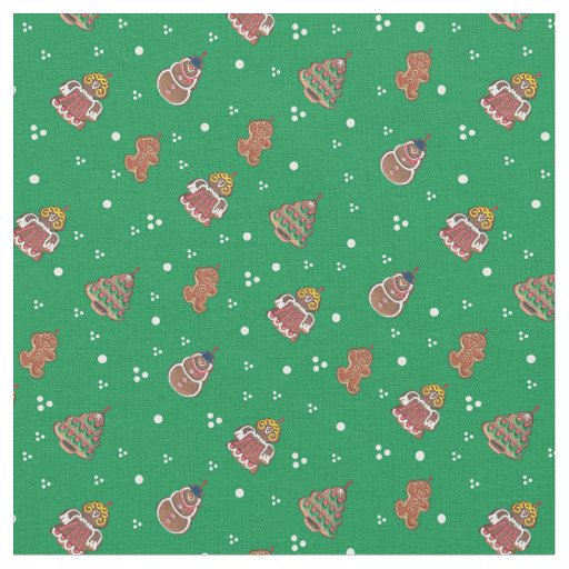 Cute Christmas Gingerbread design Fabric