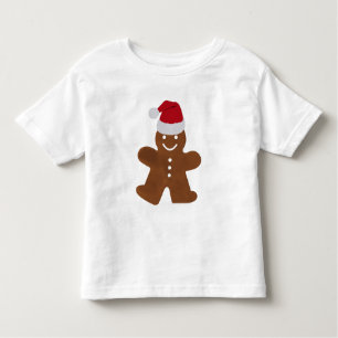 Cute Christmas Gingerbread Man Cookie Toddler T-shirt