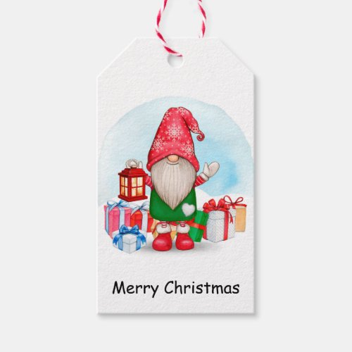 Cute Christmas Gnome Gift Tags