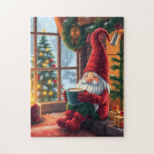 Cute Christmas gnome Jigsaw Puzzle
