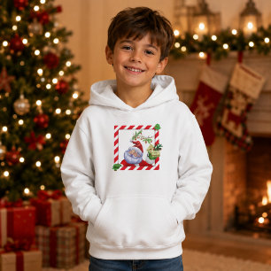 Cute Christmas Gnome Kids Hoodie