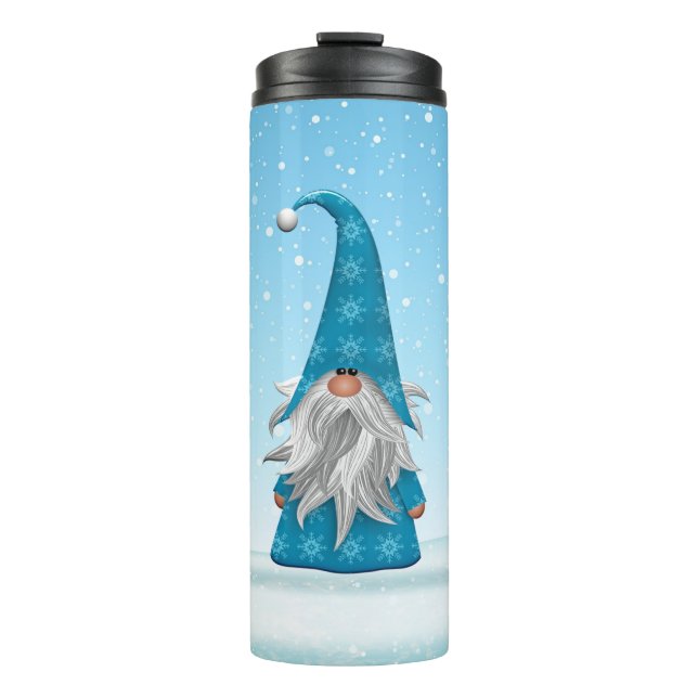 Cute Christmas Gnome Thermal Tumbler (Front)