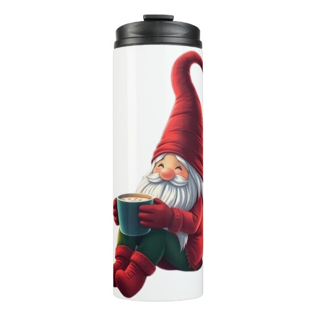 Cute Christmas gnome Thermal Tumbler (Front)