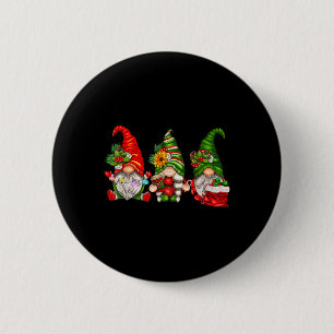 Cute Christmas Gnomes Button