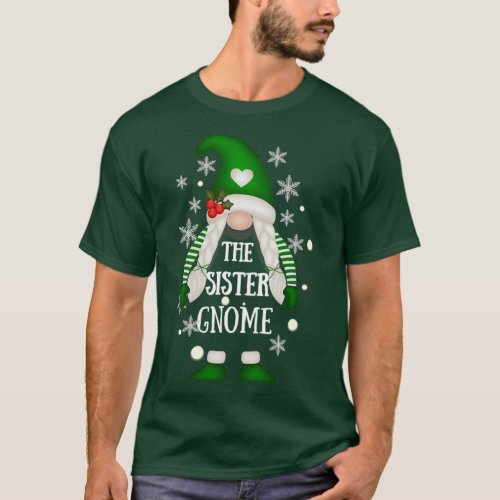 Cute Christmas Gnomes in Plaid Hats Papa Gnome Fun T_Shirt