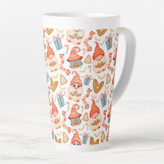 Cute Christmas Gnomes Latte Mug at Zazzle