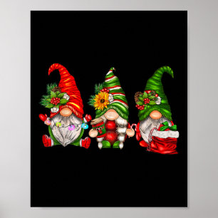 Cute Christmas Gnomes  Poster