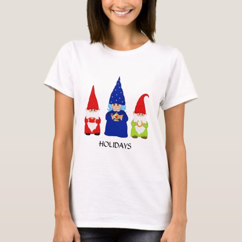 Cute Christmas Gnomes T_Shirt