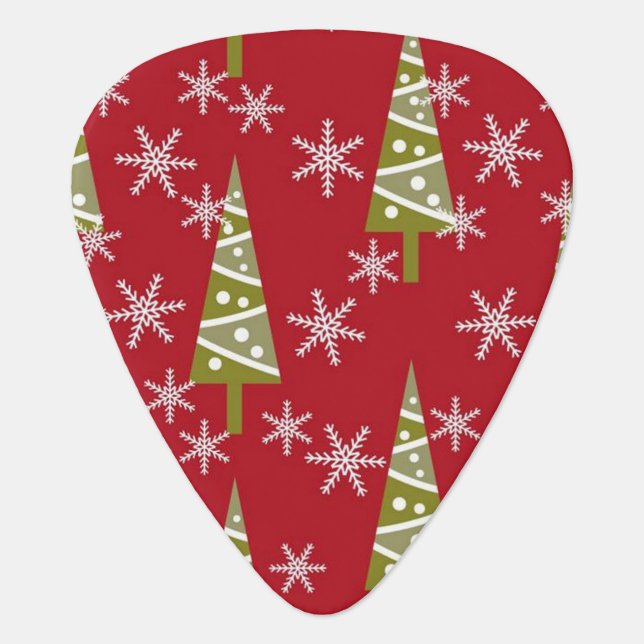 Cute Christmas Guitar Picks! Guitar Pick (Front)