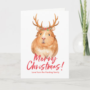 Cute Christmas Hamster Card