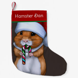 Cute Christmas Hamster   Small Christmas Stocking