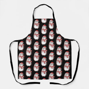Cute Christmas Hedgehog Holiday Apron