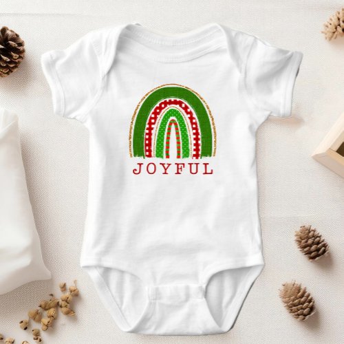 Cute Christmas Holiday Baby Shower Gift Baby Bodysuit