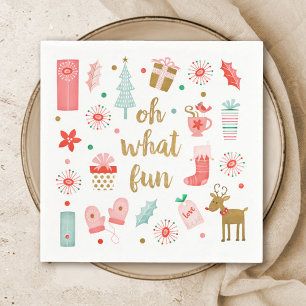 Cute Christmas Holiday Party Napkins