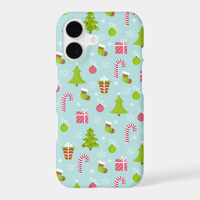 Cute Christmas Holiday Pattern Case-Mate iPhone Case (Back)