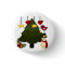 Cute Christmas Holidays Tree Snowman Stars Bird