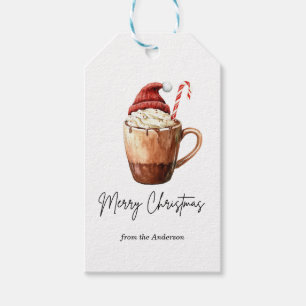 Cute Christmas Hot Cocoa Christmas Gift Tags